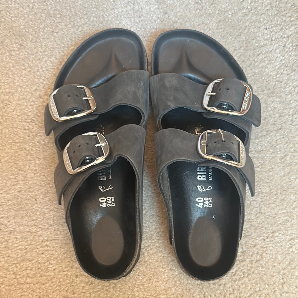 Birkenstock Black Sandals with Adjustable Straps